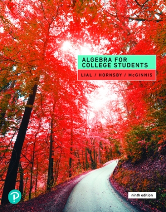 Algebra for College Students 9th Edition Lial