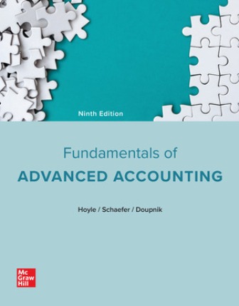 Fundamentals of Advanced Accounting 9th Edition Hoyle