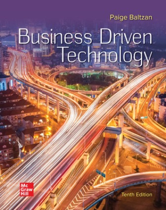 Business Driven Technology 10th Edition Baltzan