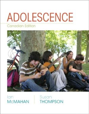 Adolescence 1st Canadian Edition McMahan