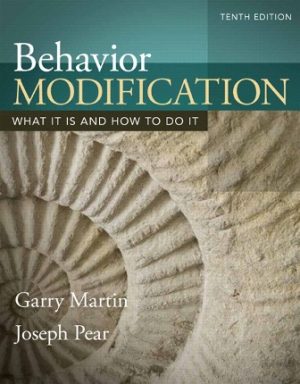 Behavior Modification 10th Edition Martin