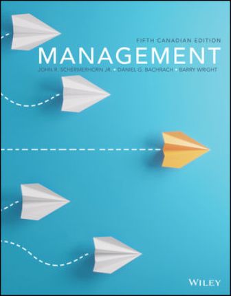 Management 5th Canadian Edition Schermerhorn Jr.