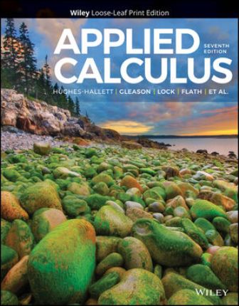 Applied Calculus 7th Edition Hughes-Hallett