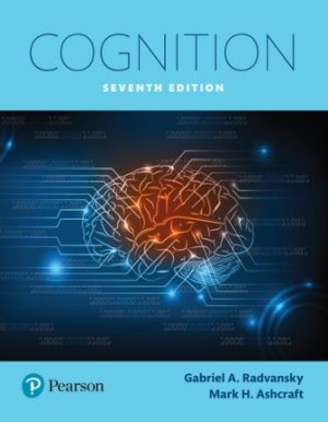 Cognition 7th Edition Radvansky