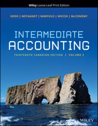 Intermediate Accounting Volume 2 13th Canadian Edition Kieso