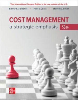 Cost Management A Strategic Emphasis 9th Canadian Edition Blocher