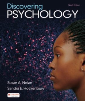 Discovering Psychology 9th Edition Nolan