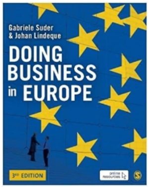 Doing Business in Europe 3rd Edition Suder