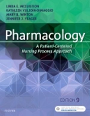 Pharmacology A Patient-Centered Nursing Process Approach 9th Edition McCuistion