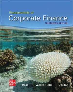 Fundamentals of Corporate Finance 13th Edition Ross