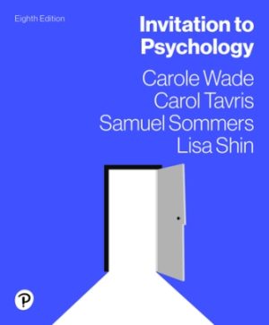 Invitation to Psychology 8th Edition Wade