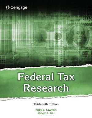 Federal Tax Research 13th Edition Sawyers