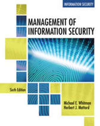 Management of Information Security 6th Edition Whitman
