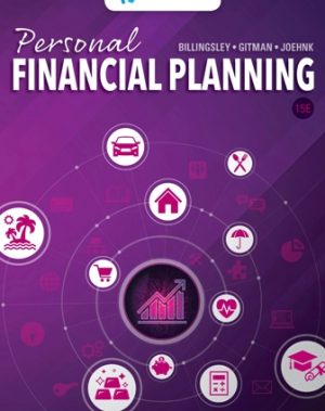 Personal Financial Planning 15th Edition Billingsley
