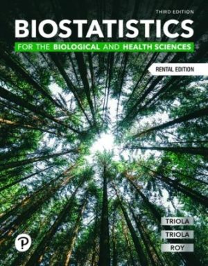 Biostatistics for the Biological and Health Sciences 3rd Edition Triola