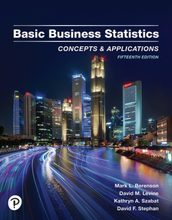 Basic Business Statistics 15th Edition Berenson