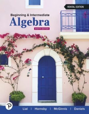 Beginning and Intermediate Algebra 8th Edition Lial