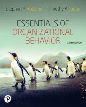 Essentials of Organizational Behavior 15th Edition Robbins