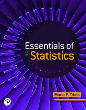 Essentials of Statistics 7th Edition Triola