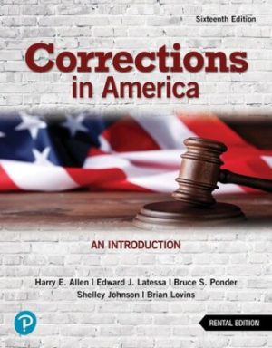 Corrections in America An Introduction 16th Edition Allen
