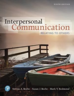 Interpersonal Communication: Relating to Others 9th Edition Beebe