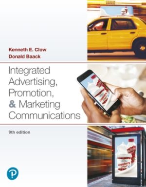 Integrated Advertising Promotion and Marketing Communications 9th Edition Clow