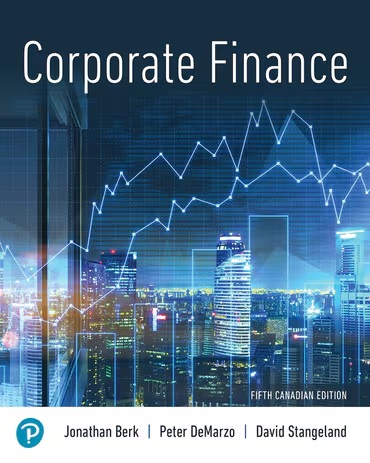 Corporate Finance 5th Canadian Edition Berk