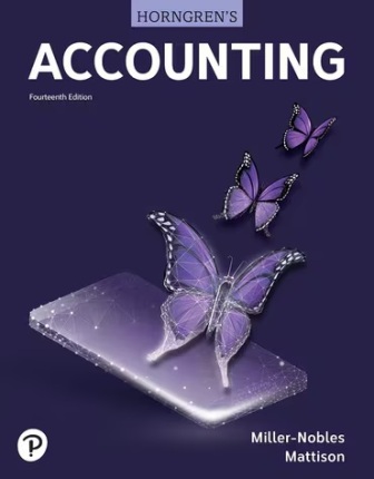 Horngren's Accounting 14th Edition Miller-Nobles