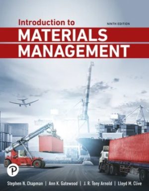 Introduction to Materials Management 9th Edition Arnold